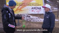 Piotr Żyła (L) i Thomas Morgenstern (fot. TVP)