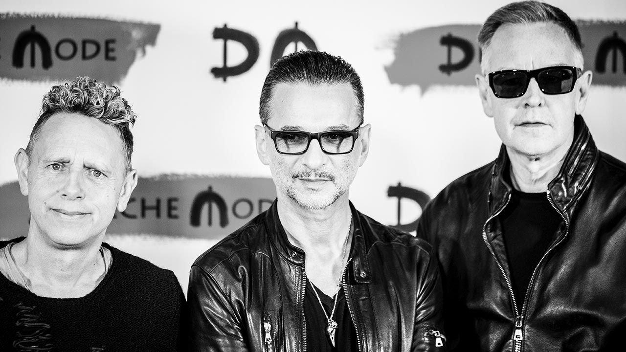 Andy Fletcher (z prawej) z muzykami Depeche Mode (fot. Francesco Castaldo\Archivio Francesco Castaldo\Mondadori via Getty Images)