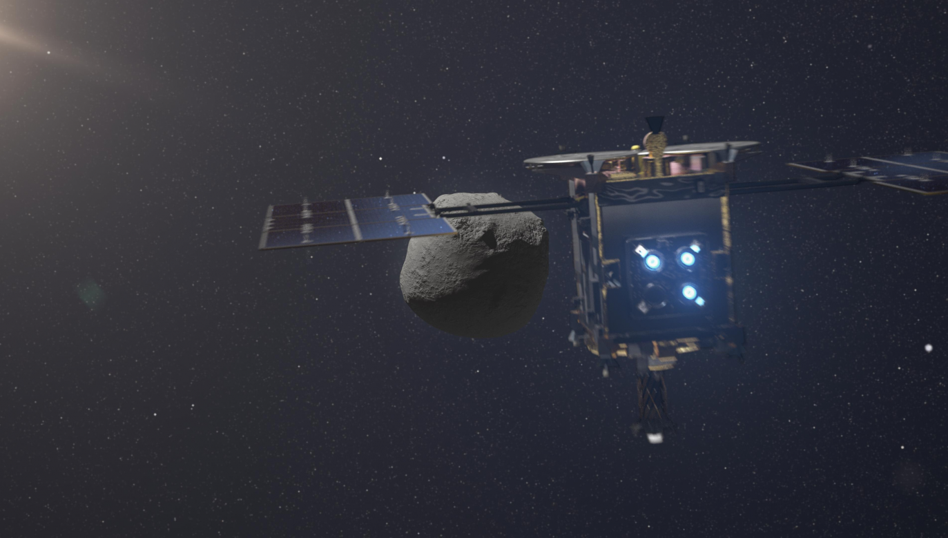 Hayabusa2 approaching asteroid Photo; Wikimedia Commons 