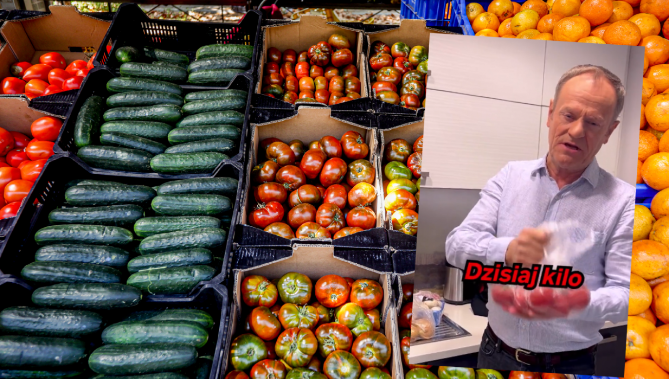 Donald Tusk obarcza winą PiS, ale o ogólnoeuropejskim kryzysie na rynku warzyw i owoców nie wspomina (fot.Ricardo Rubio/Europa Press via Getty Images, twitter.com) 