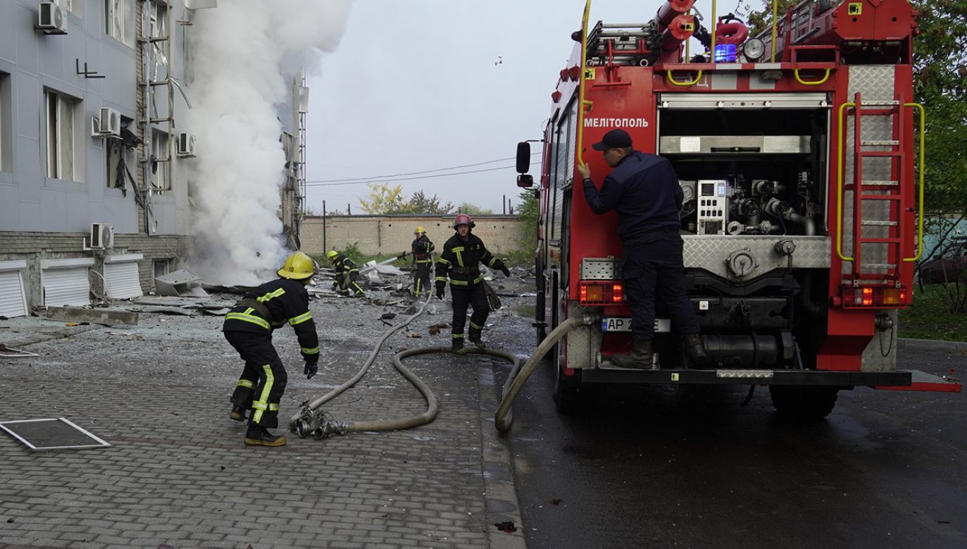 Głośna eksplozja w tymczasowo okupowanym Melitopolu (fot. Stringer/Anadolu/Getty, zdjęcie ilustracyjne)