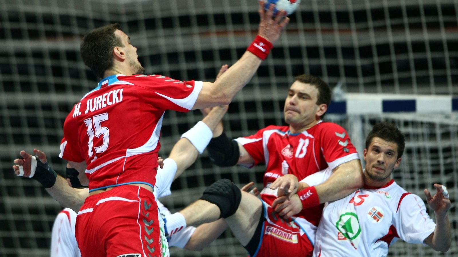 Artur Siodmiak Bogdan Wenta Rzut Siodmiaka Polska Norwegia