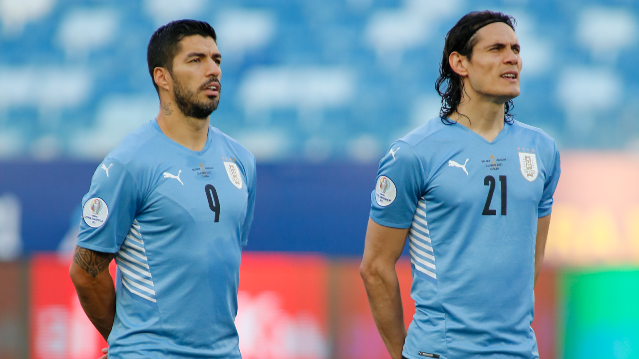 Luis Suarez i Edinson Cavani (fot. Getty)
