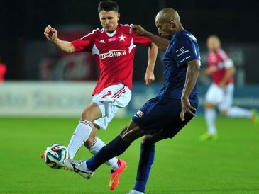 Maciej Jankowski i Hernani (fot. PAP/Marcin Bielecki)