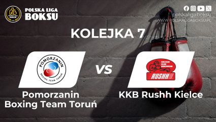Pomorzanin Boxing Team Toruń – KKB Rushh Kielce. Polska Liga Boksu, 7. kolejka. Transmisja online na żywo w TVP Sport (20.06.2025) 