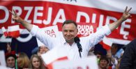 Starający się o reelekcję prezydent Andrzej Duda apelował o udział w drugiej turze wyborów (fot. PAP/Łukasz Gągulski) Starający się o reelekcję prezydent Andrzej Duda apelował o udział w drugiej turze wyborów (fot. PAP/Łukasz Gągulski)