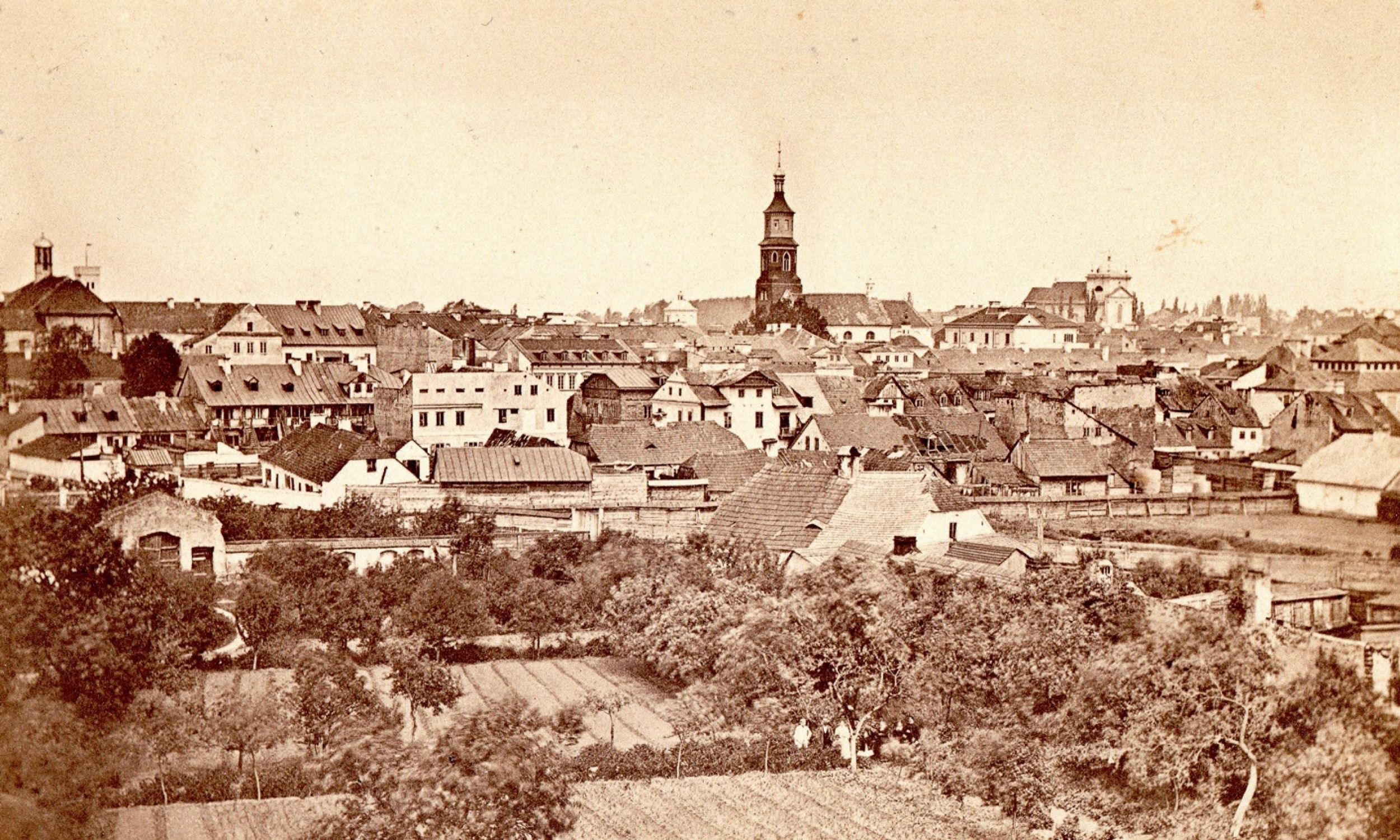 Panorama Radomia z 1871 r. Fot. Bolesław Rzewuski ze zbiorów Muzeum im. Jacka Malczewskiego w Radomiu.