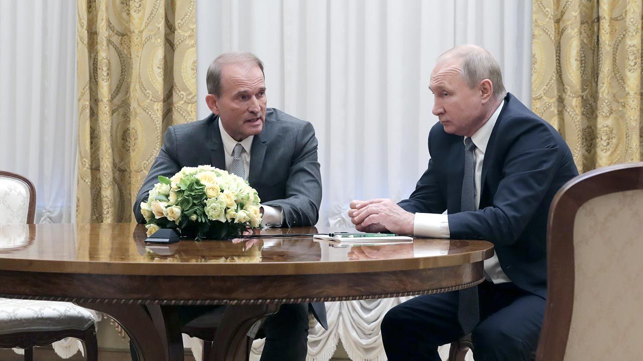 Wiktor Medwedczuk i Władimir Putin (fot. Mikhail Metzel / TASS / Forum)