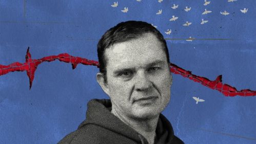 Andrzej Poczobut. Kolaż: Alisa Hanczar / belsat.eu