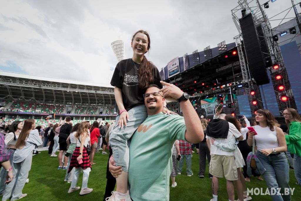 Фестываль «Belbet Fest» на стадыёне «Дынама». Менск, Беларусь. 15 чэрвеня 2024 года. Фота: Моладзь Беларусі