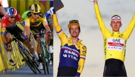 Fabio Jakobsen i Dylan Groenewegen znów będą się ścigać na finiszu, Primoz Roglić i Tadej Pogacar powalczą ze sobą o końcowy triumf (fot. Getty)