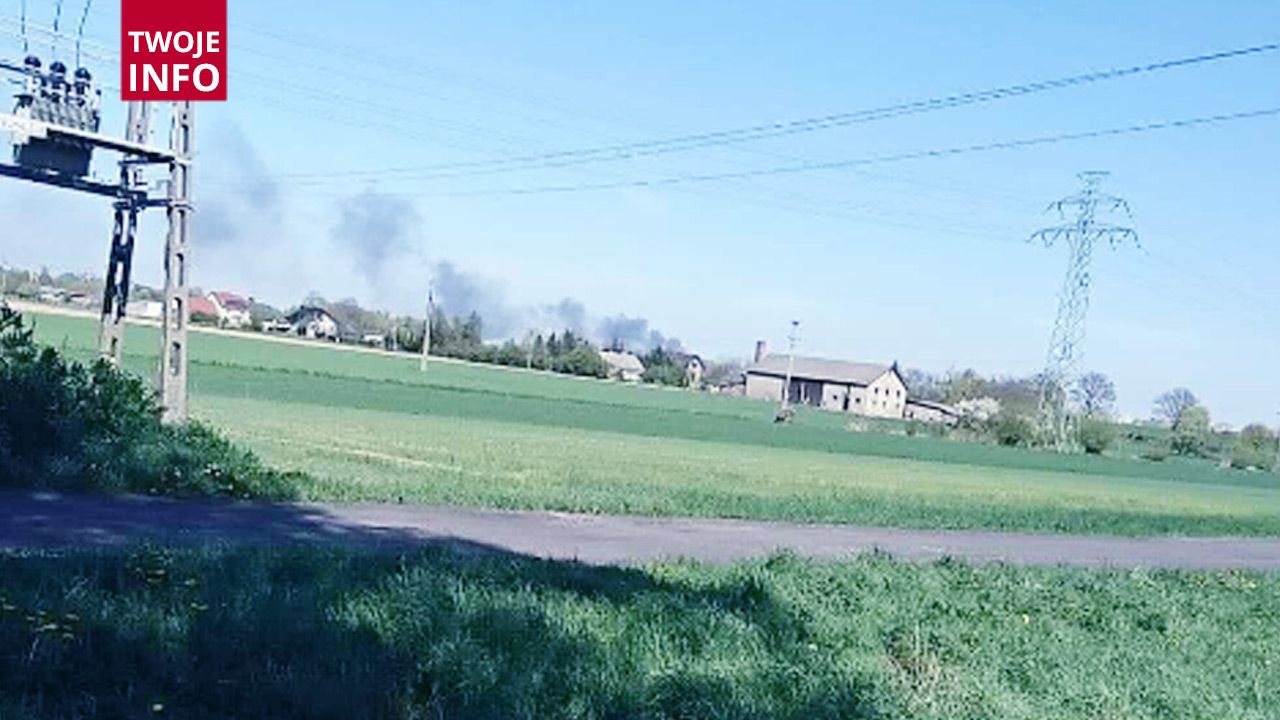 Pożar w Grudziądzu (fot.Twoje Info) Pożar w Grudziądzu (fot.Twoje Info)