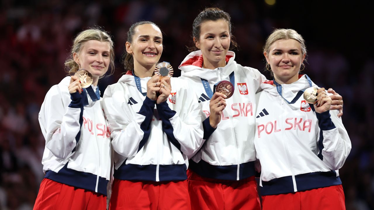Polskie szpadzistki z brązowym medalem igrzysk olimpijskich (fot. Getty)