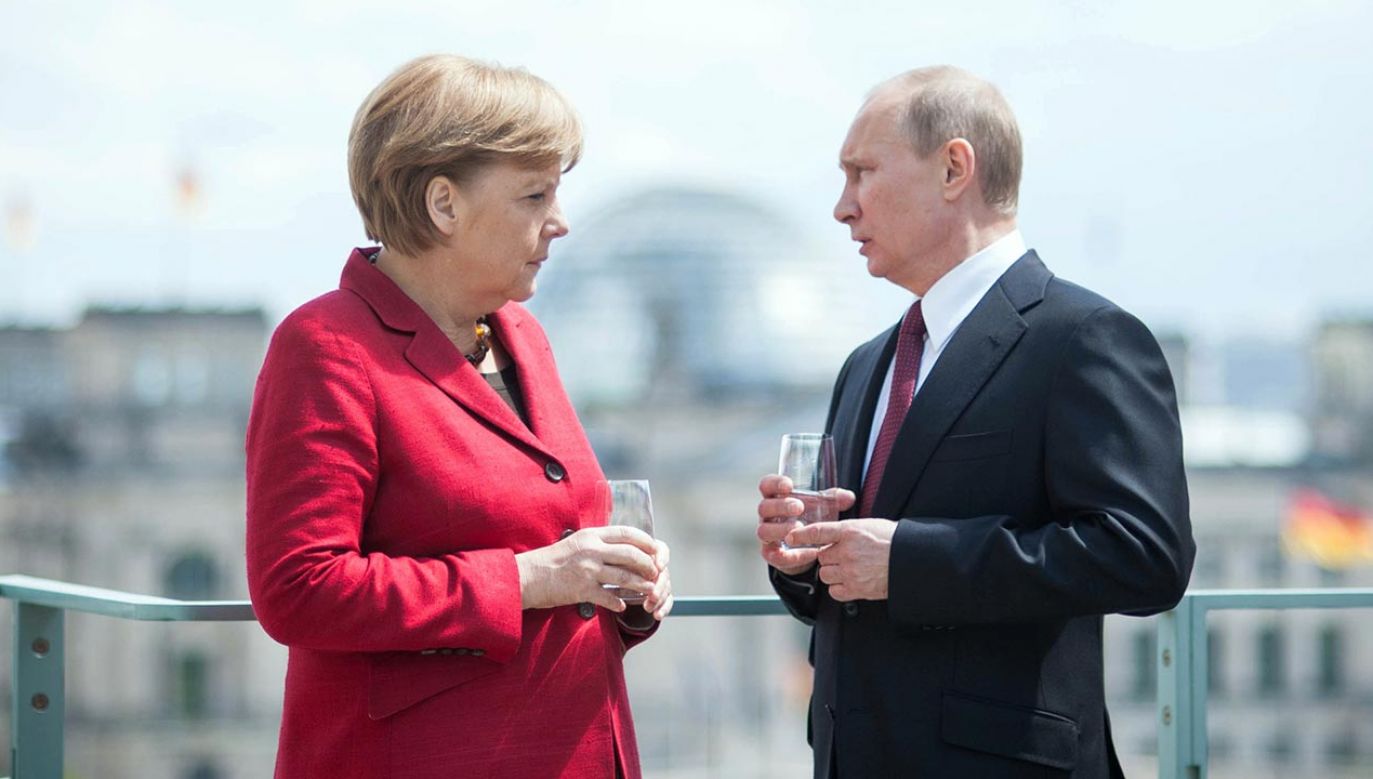 Angela Merkel i Władimir Putin (fot. Guido Bergmann/Bundesregierung-Pool via Getty Images)