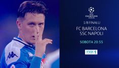 Liga Mistrzów: Barcelona - Napoli (fot. TVP)